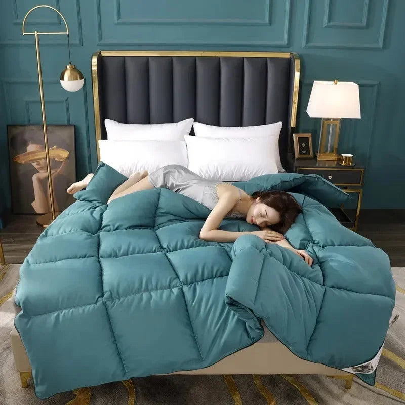 Hotel Luxe Gewatteerd Dekbed Inzetstuk Koelwasbaar Hypoallergeen Omkeerbare Quilt