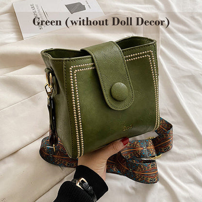 👜Vingtage modetas met verstelbare,  bredere schouderband