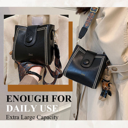 👜Vingtage modetas met verstelbare,  bredere schouderband