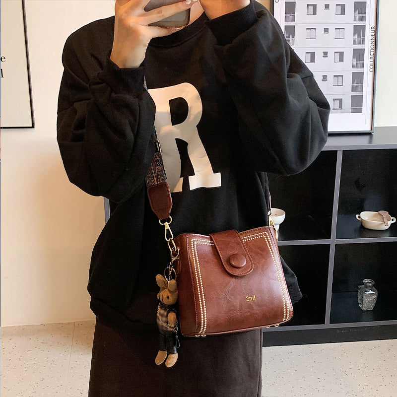 👜Vingtage modetas met verstelbare,  bredere schouderband