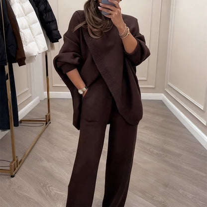 Premium Gebreide Lounge Set – Zacht, Warm & Stijlvol